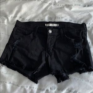 Flying Monkey- Black Jean Shorts